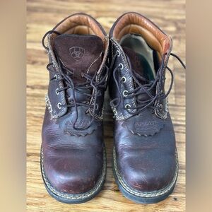 Ariat Women's Rich Brown Leather Lace-Up Boots